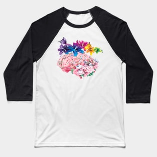 Flower Brain shirt Baseball T-Shirt